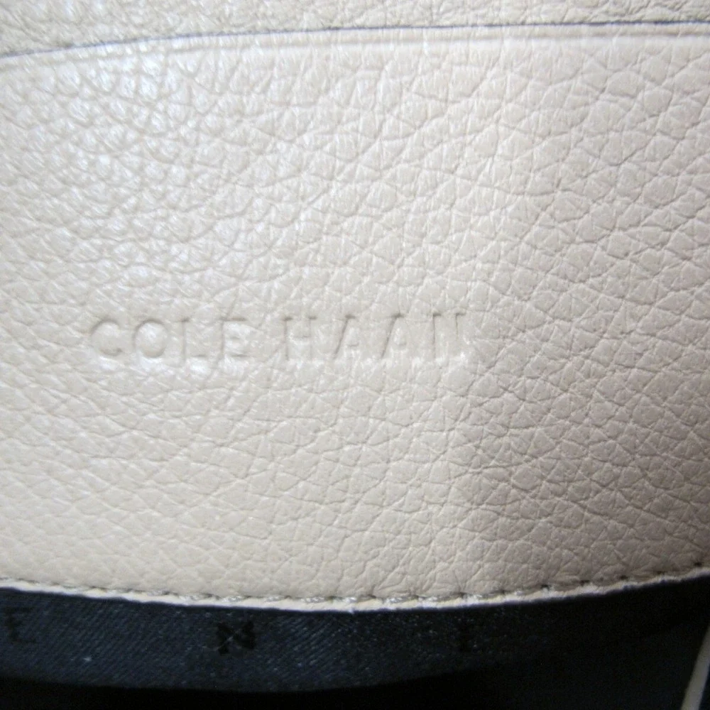 Cole Haan Beige Pebbled‎ Leather Hobo Shoulder Bag Handbag Purse